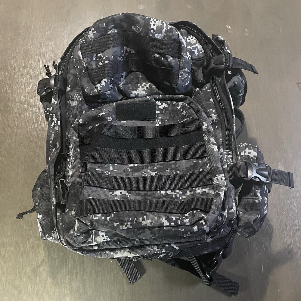 Nexpak Backpack 18"x14" UCP Black Expandible Tactical Military Camoflauge Gray